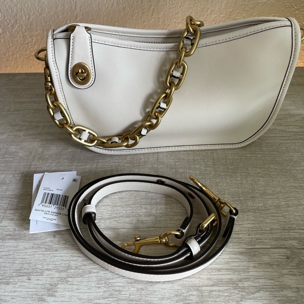 Coach Swinger Bag with Chain Strap Full Size